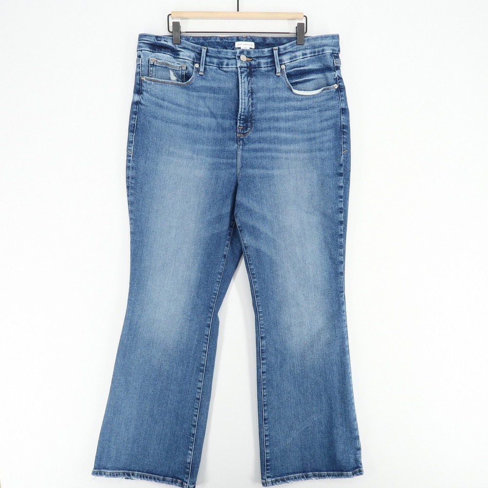 Good American Blue Boot Cut Jeans